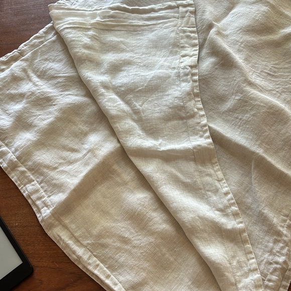 NWOT PAIR Crate&Barrel Natural Hemp Euro Shams - Picture 4 of 9